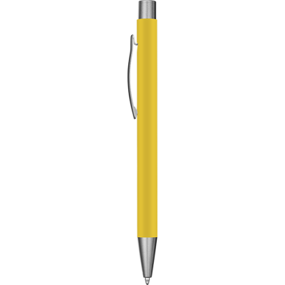 Picture of ERGO SOFT FEEL METAL BALL PEN - YELLOW