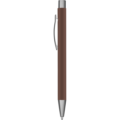 Picture of ERGO SOFT FEEL METAL BALL PEN - BROWN