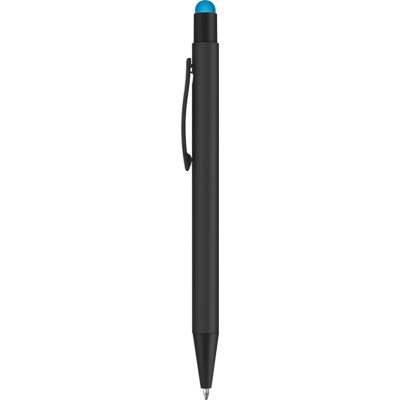 Picture of ERGO-I SOFT FEEL NOIR METAL BALL PEN with Stylus - Blue