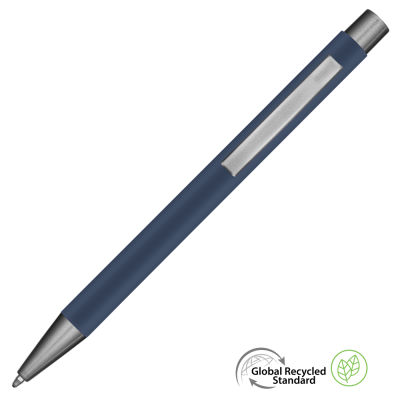 Picture of ERGO GRS RECYCLED METAL BALL PEN - DARK BLUE