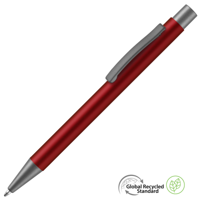 Picture of ERGO GRS RECYCLED METAL BALL PEN - RED