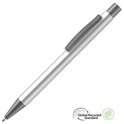 Picture of ERGO GRS RECYCLED METAL BALL PEN - SILVER