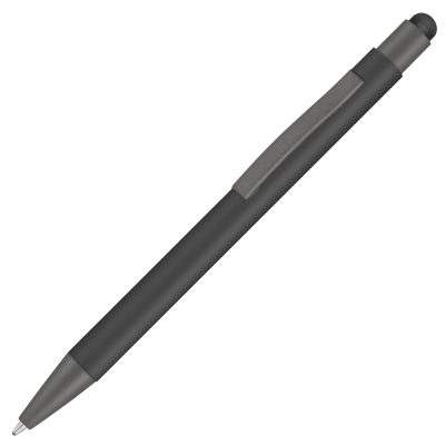 Picture of ERGO-I SOFT FEEL METAL BALL PEN with Stylus - Black