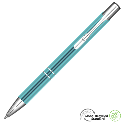 Picture of ELECTRA CLASSIC GRS RECYCLED METAL BALL PEN - LIGHT BLUE