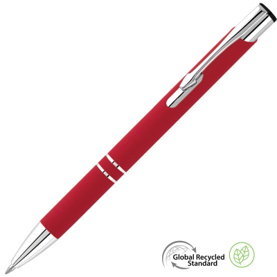 Picture of ELECTRA CLASSIC GRS RECYCLED SOFT FEEL BALL PEN - RED