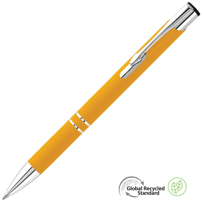 Picture of ELECTRA CLASSIC GRS RECYCLED SOFT FEEL BALL PEN - YELLOW