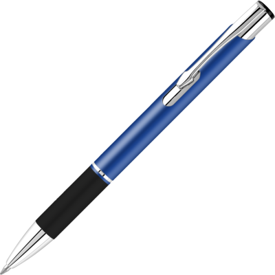 Picture of ELECTRA SATIN GRIP METAL BALL PEN - DARK BLUE