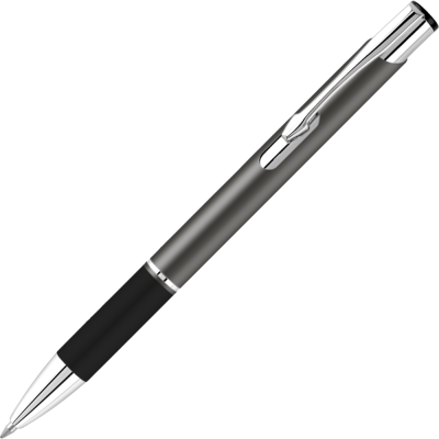 Picture of ELECTRA SATIN GRIP METAL BALL PEN - GUN METAL