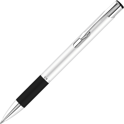 Picture of ELECTRA SATIN GRIP METAL BALL PEN - SILVER