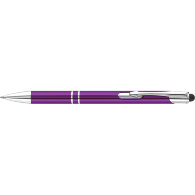 Picture of ELECTRA-I CLASSIC METAL BALL PEN with Stylus - Purple