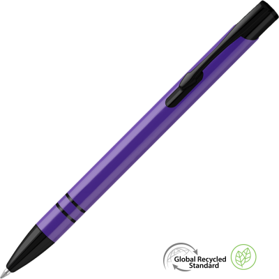 Picture of ELECTRA NOIR GRS RECYCLED BALL PEN - PURPLE