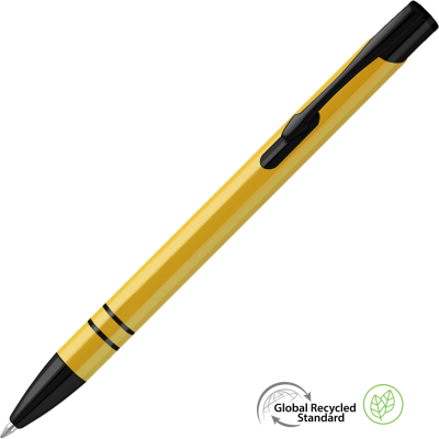 Picture of ELECTRA NOIR GRS RECYCLED BALL PEN - YELLOW