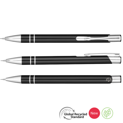 Picture of ELECTRA GRS RECYCLED MECHANICAL METAL PENCIL - BLACK_&_SILVER