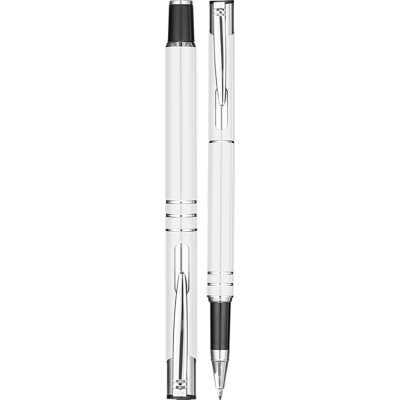 Picture of ELECTRA METAL ROLLERBALL PEN - WHITE