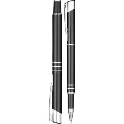 Picture of ELECTRA METAL ROLLERBALL PEN - BLACK