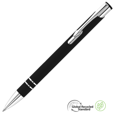 Picture of ELECTRA GRS RECYCLED SOFT FEEL METAL BALL PEN - BLACK