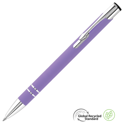 Picture of ELECTRA GRS RECYCLED SOFT FEEL METAL BALL PEN - LILAC