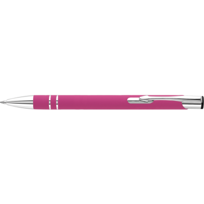 Picture of ELECTRA SOFT FEEL METAL BALL PEN - PINK (BLUE INK)