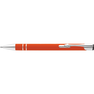 Picture of ELECTRA SOFT FEEL METAL BALL PEN - ORANGE (BLUE INK)