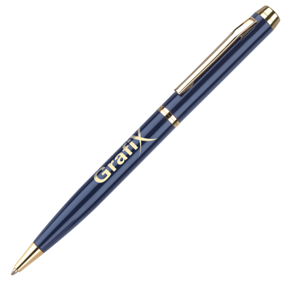 Picture of ENVOY METAL BALL PEN - BLUE - GOLD