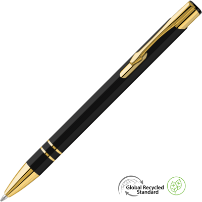 Picture of ELECTRA ORO GRS RECYCLED METAL BALL PEN - BLACK