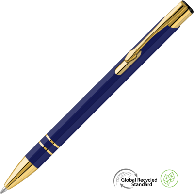 Picture of ELECTRA ORO GRS RECYCLED METAL BALL PEN - BLUE