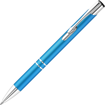 Picture of ELECTRA CLASSIC SATIN METAL BALL PEN - LIGHT BLUE