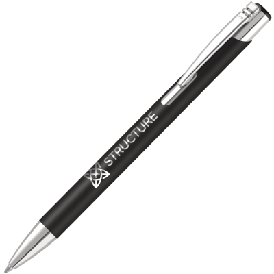 Picture of MOOD SOFT FEEL METAL BALL PEN - BLACK