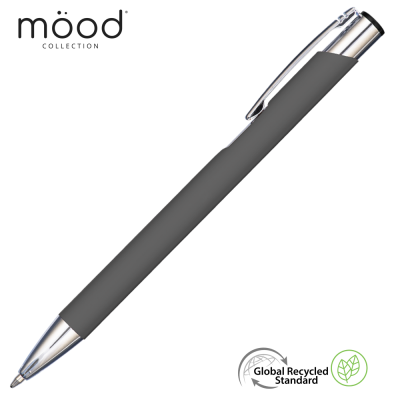 Picture of MOOD GRS RECYCLED SOFT FEEL METAL BALL PEN - DARK GREY