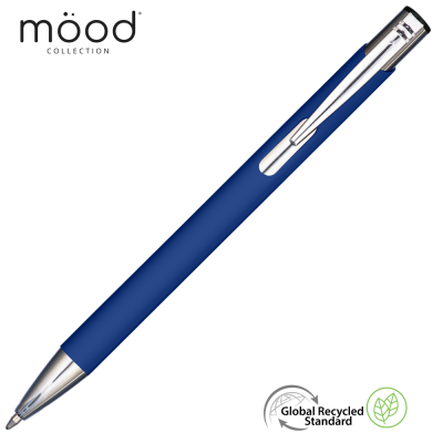 Picture of MOOD GRS RECYCLED SOFT FEEL METAL BALL PEN - ROYAL BLUE