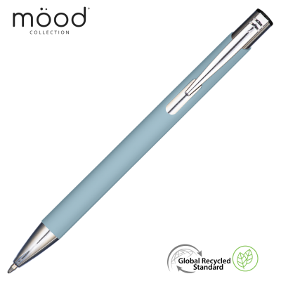 Picture of MOOD GRS RECYCLED SOFT FEEL METAL BALL PEN - PASTEL LIGHT BLUE