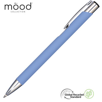 Picture of MOOD GRS RECYCLED SOFT FEEL METAL BALL PEN - PASTEL DARK BLUE