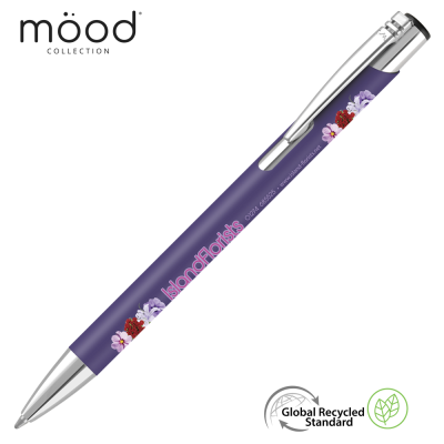 Picture of MOOD GRS RECYCLED SOFT FEEL METAL BALL PEN - PURPLE