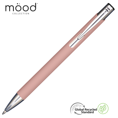 Picture of MOOD GRS RECYCLED SOFT FEEL METAL BALL PEN - PASTEL PINK