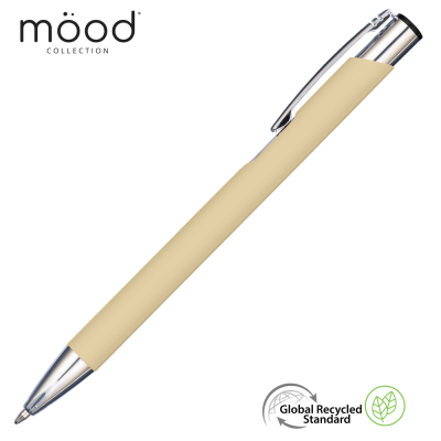 Picture of MOOD GRS RECYCLED SOFT FEEL METAL BALL PEN - PASTEL YELLOW