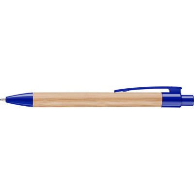 Picture of PANDA BAMBOO BALL PEN - BLUE