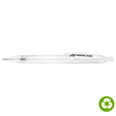 Picture of RE-PET RECYCLED PLASTIC BALL PEN - CLEAR TRANSPARENT