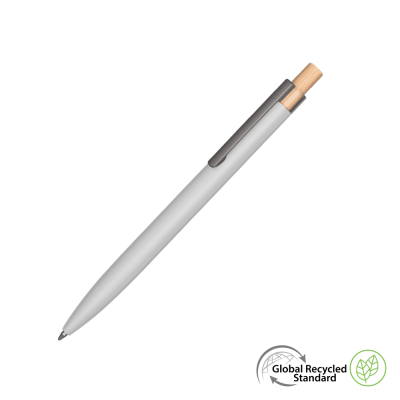 Picture of SECOND-LIFE GRS RECYCLED METAL BALL PEN - WHITE