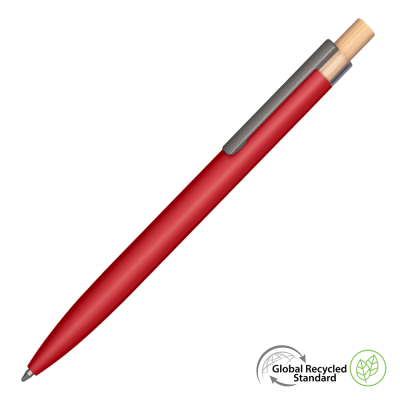 Picture of SECOND-LIFE GRS RECYCLED METAL BALL PEN - RED