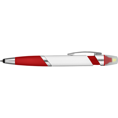 Picture of SPECTRUM HI-MAX 2 in 1 Highlighter Ball Pen - Red.