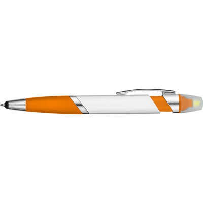 Picture of SPECTRUM HI-MAX 2 in 1 Highlighter Ball Pen - Orange.