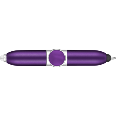 Picture of AXIS SPINNER BALL PEN with Stylus - Purple