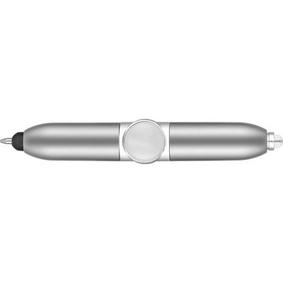 Picture of AXIS SPINNER BALL PEN with Stylus - Silver