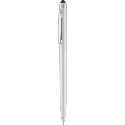 SUPERSAVER-I BALL PEN with Stylus - Silver.