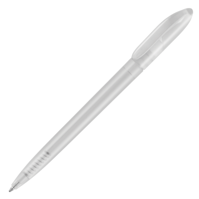 Picture of SUPERSAVER TWIST FROST BALL PEN - WHITE