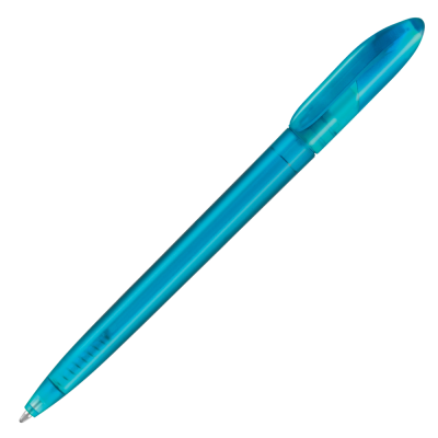 Picture of SUPERSAVER TWIST FROST BALL PEN - LIGHT BLUE