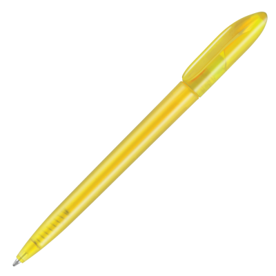 Picture of SUPERSAVER TWIST FROST BALL PEN - YELLOW