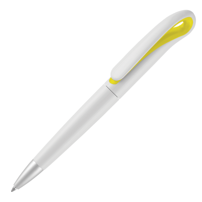 Picture of SWAN BALL PEN - WHITE - YELLOW