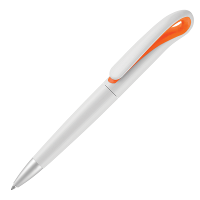 Picture of SWAN BALL PEN - WHITE - ORANGE