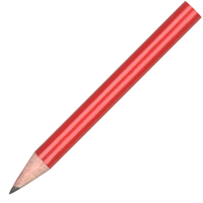 Picture of MINI WOOD PENCIL with No Eraser - Red